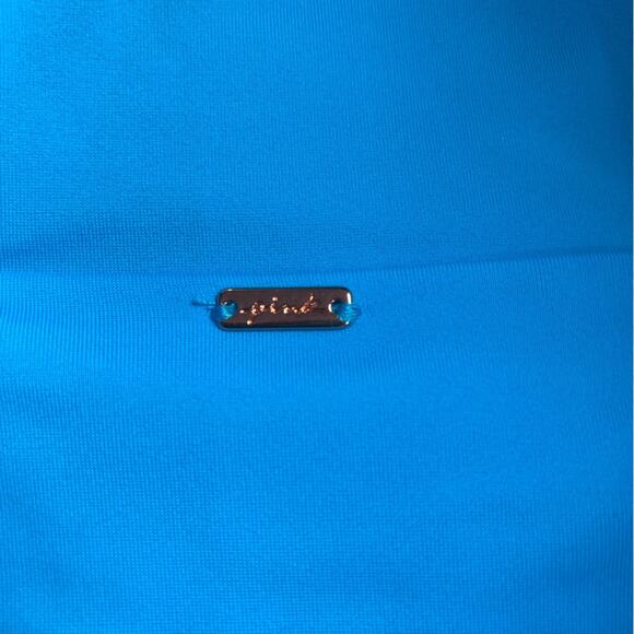 Victorias Secret Bikini Bottom Womens Small V Crossover High Waisted Blue NWT - Picture 6 of 10